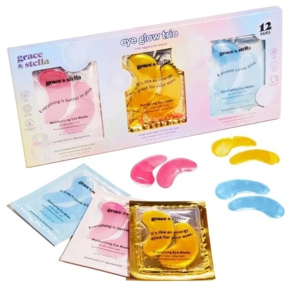 NEW grace & stella under eye patch trio kit 🌙 12